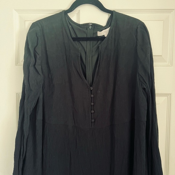 Loft button tired midi dress - Picture 2 of 2